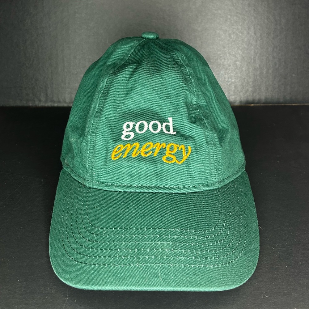 Green Cap with Positive Message